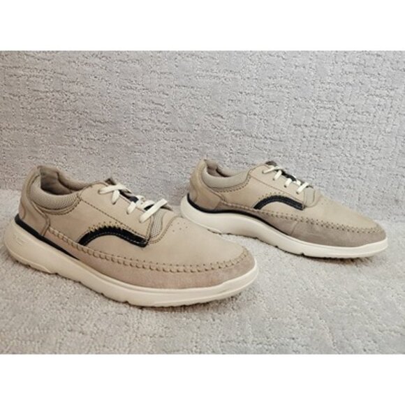 Clarks Gaskill Men's Size US 10M Nubuck Leather Gray Lace Up Sneakers 61423797 - Picture 5 of 10